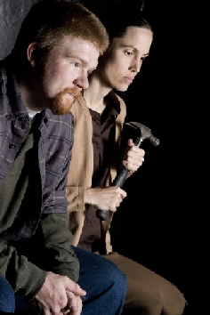 Jeffrey A. Wisniewski and Chris Seibert in "Osama the Hero" at CPT.